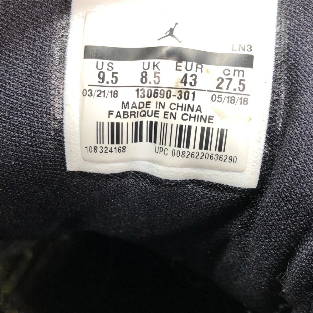 Air Jordan 12 Retro CP3 Class of 2003 Mens 130690-301 Authentic Sneaker-Size 9.5